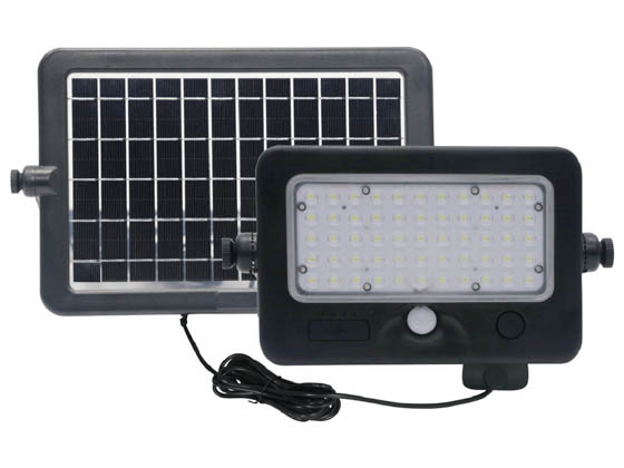 Light Efficient Design SL-SMFL-10W-40K-BK-G1 Solera 4000K Off-Grid Solar Multifunctional LED Flood Fixture
