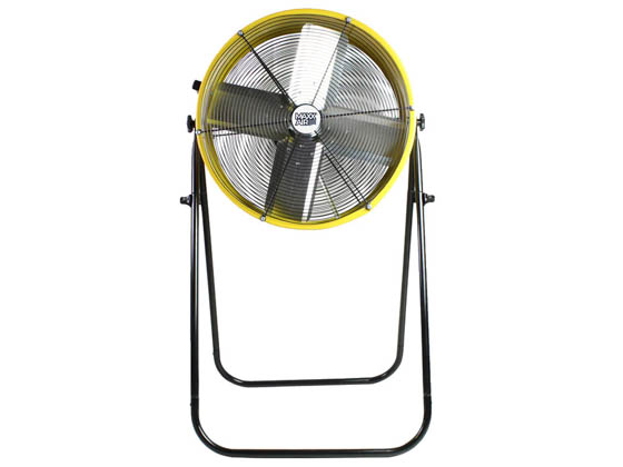 Ventamatic BF24TF2N1 YEL Maxx Air 24" 2-Speed High-Velocity Tilting Direct Drive Fan With Steel Shroud With Pedestal Stand 120V