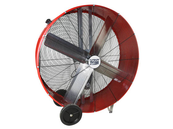 Ventamatic BF42BD RED Maxx Air 42" 2-Speed High-Velocity Belt Drive Fan With Steel Shroud 120V