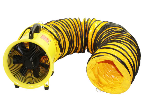 Ventamatic HVHF 08COMBO Maxx Air 8" Confined Space Ventilator With 20ft Polyvinyl Hose 120V