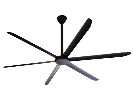 Ventamatic HVLS 108 BLK Maxx Air 108" Indoor 6-Speed With Reversible Direction Black Ceiling Fan 120V