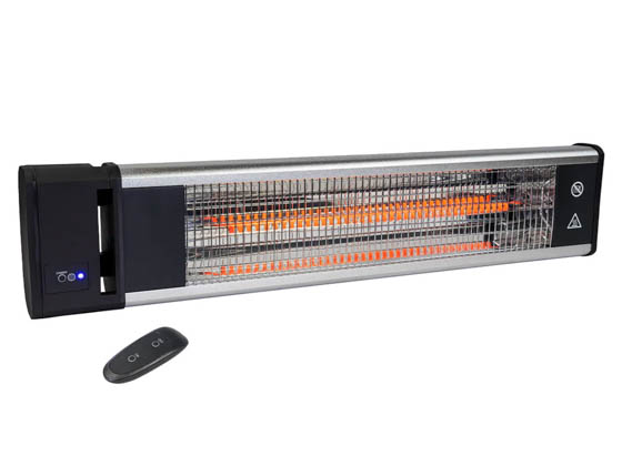 Ventamatic H1019 Maxx Air 1500W 29" Radiant Electric Wall or Ceiling Mount Heater With Remote 120V