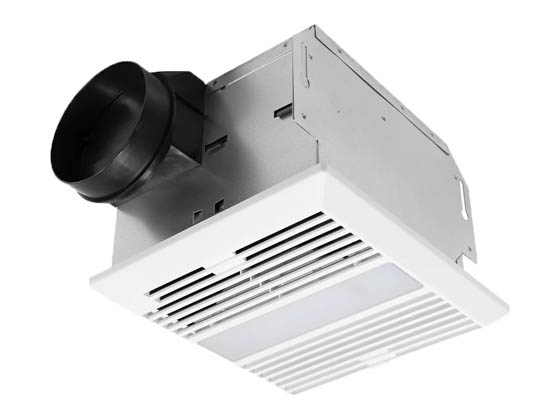 Ventamatic MC704L QuFresh Contractor Series 70 CFM 4.0 Sones With LED Light Ceiling or Wall Mount 4" Duct 120V