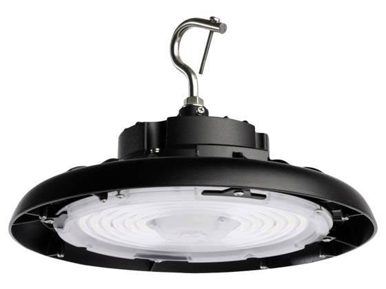 Satco Products, Inc. 65-770R2 LED UFO HIGHBAY CCT & WATT ADJ Satco Dimmable Wattage Selectable (80W/100W/120W) and Color Selectable (3000K/4000K/5000K) Round UFO LED High Bay Fixture