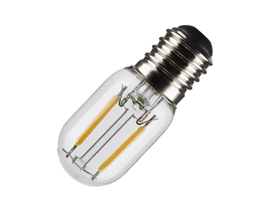 Satco Products, Inc. S21859 3T6.5/LED/CL/927/E17/CD Satco 3 Watt Dimmable Clear T-6.5 LED Lamp, 2700K, 200 Lumens, E17 Base