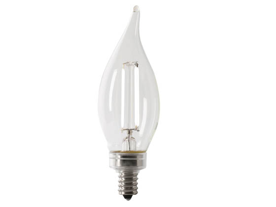 Feit Electric BPCFC40950CAWFIL/4 Feit Dimmable 3.3 Watt 5000K BA-10 Exposed White Filament LED Bulb, 40 Watt Equivalent