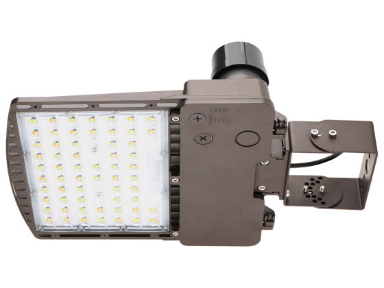 Value Brand AF-41825 AF-140W-P0-T3-YK Dimmable LED Area Fixture With Yoke/Trunnion Mount & Photocell, Type III, Wattage Selectable (60W/90W/120W/140W) & Color Selectable (3000K/4000K/5000K), 400 Watt Equivalent