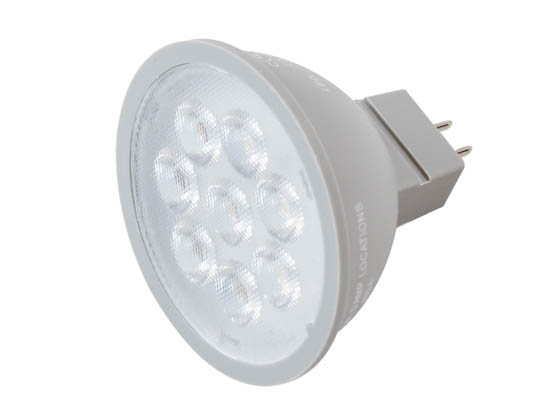 Satco Products, Inc. S11340 6MR16/LED/40'/827/24V AC/DC Satco 6 Watt 24V AC/DC LED MR-16 Lamp, 40 Degree Beam Angle, 2700K