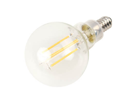 Bulbrite 776744 LED4G16/30K/FIL/4/JA8 Dimmable 4W 3000K G-16 Filament LED Bulb, Enclosed Rated