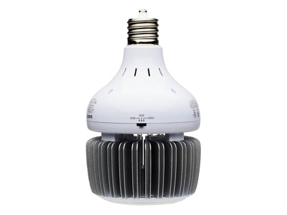 Satco Products, Inc. S33113 100W/LED/HID-HB/5K/100-277V Satco 60W/80W/100W Selectable LED High Bay Retrofit LED Bulb, Ballast Bypass, 5000K, 120-177V