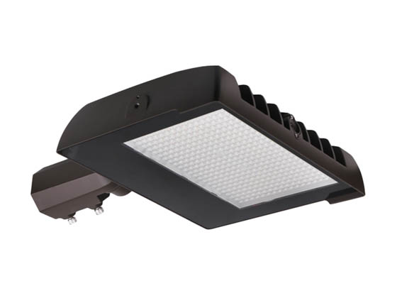 Halco Lighting 22908 SFLD3-LS-CS-U-BZ-3PR Halco Sektor LED Flood Fixture Adjustable Wattage (60/80/100W), Color, and Beam Angle Includes Photocell, Slip Fitter, and Trunnion Mount