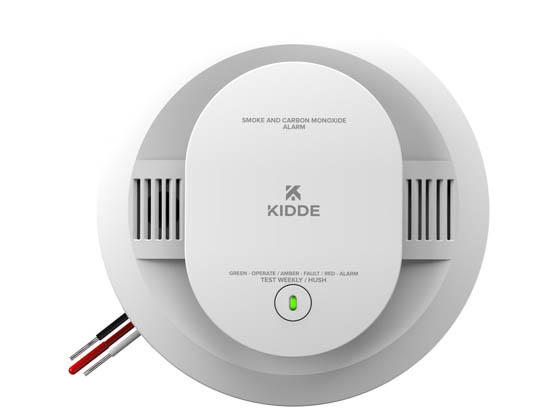 Kidde 30CUAR-V 21032781 DETECT Hardwired Interconnectable Smoke AND Carbon Monoxide Alarm, Interconnectable With AA Battery Backup and Voice Alerts