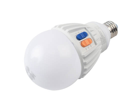 Green Creative 37930 24HID/8CCTS/277V/E26/DIM/SD Dimmable 24W A-23 LED Bulb, Color And Wattage Selectable, Enclosed Rated, E26 Base