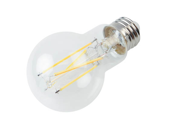 Bulbrite 776212 LED7A19/27K/FIL/D/B/2 Dimmable 7 Watt 2700K A19 Filament LED Bulb, Enclosed Fixture Rated
