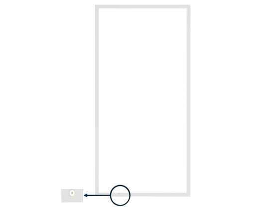 Halco Lighting 90523 FPLCR-24-LS-CS-UNV Halco 2x4 Flat Panel LED Fixture Wattage and Color Selectable Includes Control Ready Port