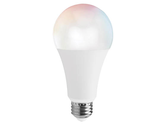 Satco Products, Inc. S11287 13A21/LED/RGB/TW/T20/SF Satco Starfish Smart Wi-Fi 13 Watt LED Color Changing and Tunable White A21 Lamp