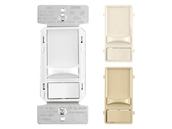 Eaton SUL06P-C2 Universal Decorator LED Slide Dimmer, Preset White/Ivory/Light Almond