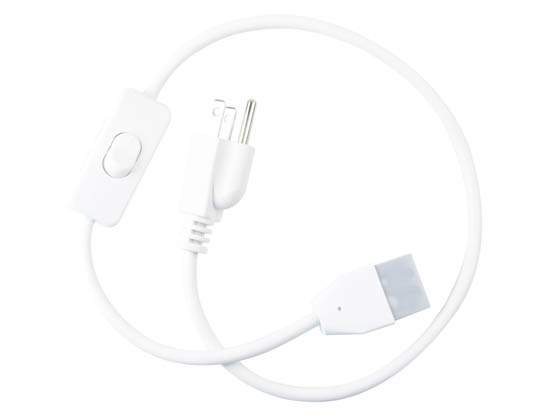 Light Efficient Design RP-LBI-G1-IP-2F-120V-SW 2-Foot 120V Plug and Cord with Switch For LED LBI BarKits White