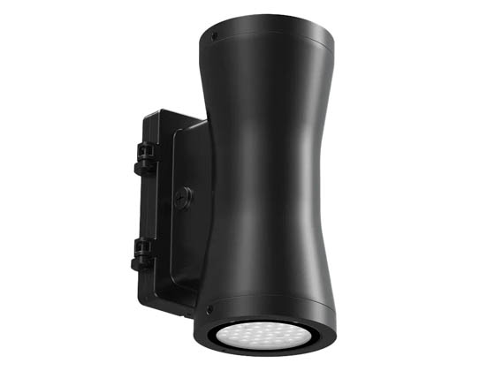 Westgate WMA-UDL-MCTP-BK-D LED 7" Cylinder Up/Down Light Wattage (18/30/45/60W) and Color Selectable with Photocell Black Finish