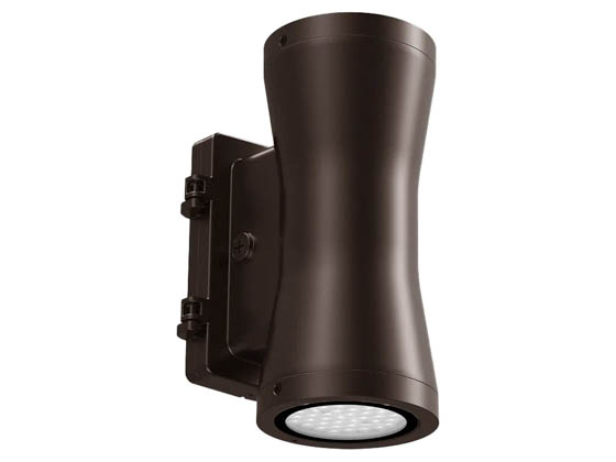 Westgate WMA-UDL-MCTP-BR-D LED 7" Cylinder Up/Down Light Wattage (18/30/45/60W) and Color Selectable with Photocell Bronze Finish