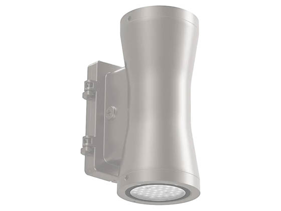 Westgate WMA-UDL-MCTP-SIL-D LED 7" Cylinder Up/Down Light Wattage (18/30/45/60W) and Color Selectable with Photocell Silver Finish