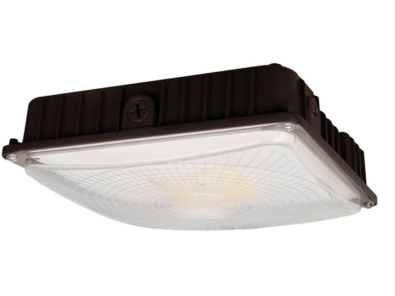 MaxLite 110696 CP100UP-WCSB Maxlite Value Series LED Canopy Fixture Wattage and Color Selectable DLC Parking Garage Canopy