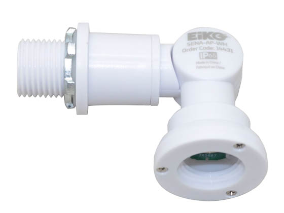 Eiko 14431 SENA-AP-WH Screw-In Arm Swivel Arm Mount Required for PIR Motion Sensor SEN5A for the LLH Linear High Bay Series Fixtures