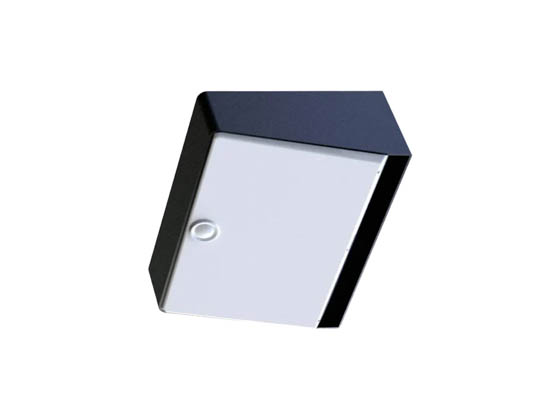 Westgate SOLR-WL1-30K-SEN-BK Solar Walkway LED Wall Pack Fixture 3000K Includes Three Operating Modes and Photocell