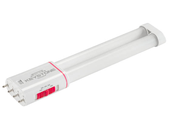 Keystone KT-LED8PLL-9GC-8CSJ-D Non-Dimmable 8.5W Color Selectable Twin Tube PLL LED Bulb, Ballast Bypass
