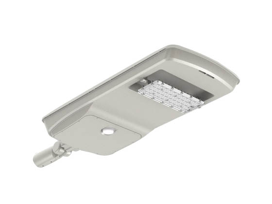 Light Efficient Design RP-SAL-8W-50K-SF-GY-G2 Solera All-In-One Off-Grid Solar LED Area Light Fixture 8W 5000K With Slipfitter Mount, Photocell, & Motion Sensor Gray Finish