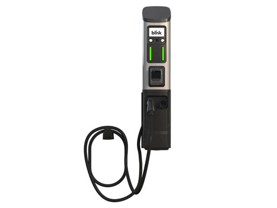Blink Charging Series 8-SINGLE-WALL-80A-ISO 101-000577-A SINGLE-WALL Series 8 ISO 80A Single Port Bundle Wall Mount Includes 1-Year Cellular Network & Credit Card Reader 19.2kW