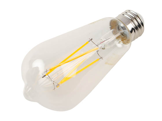 Bulbrite 776242 LED7ST18/27K/FIL/D/B/2/4 Dimmable 7W 2700K ST-18 Filament LED Bulb, Enclosed Fixture Rated