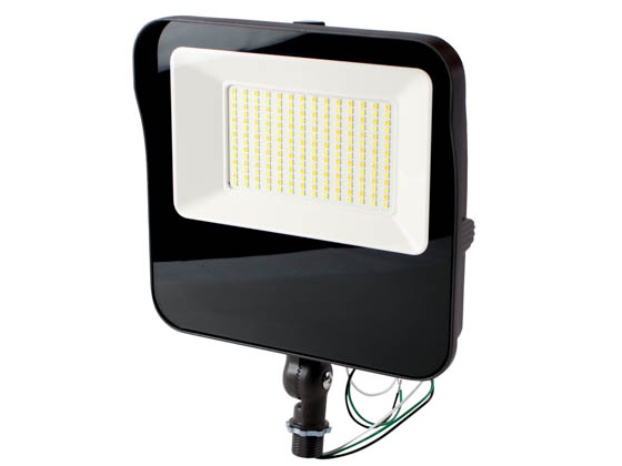 Contractor Choice FL-45283 FL-65WDDK-PC-KN LED Flood Light Wattage (28/41/54/65W) and Color Selectable with Photocell and Knuckle Mount