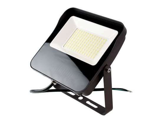 Contractor Choice FL-45284 FL-65WDDK-PC-YK LED Flood Light Wattage (28/41/54/65W) and Color Selectable with Photocell and Yoke/Trunnion Mount