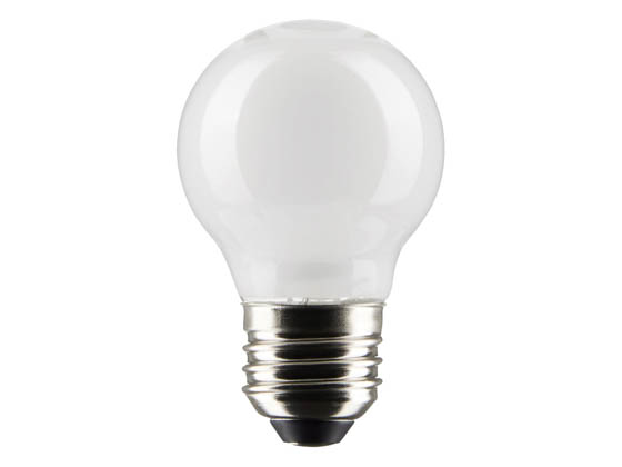 Satco Products, Inc. S21816 4.5G16.5/LED/WH/927/120V/E26/2 Satco 4.5W Dimmable White G16.5 LED Globe Bulb, 90 CRI, 2700K, E26 Base