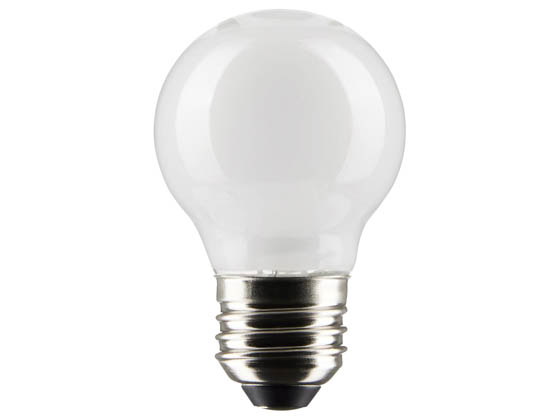 Satco Products, Inc. S21225 5.5G16.5/LED/WH/940/120V/E26 Satco 5.5 Watt G16.5 White LED Bulb, E26 Base, 90 CRI, 4000K