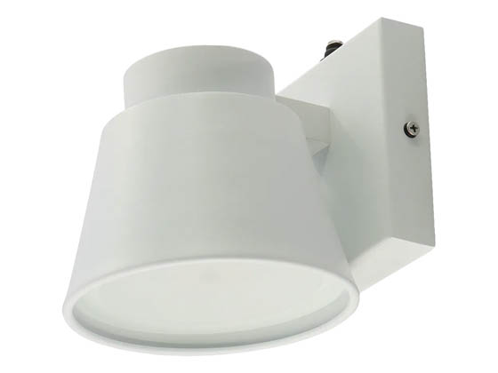 Westgate LRS-MC-MCT5-P-WH LRS Series Outdoor LED Decorative Wall Sconce 10W Color Selectable with Photocell (White Finish)