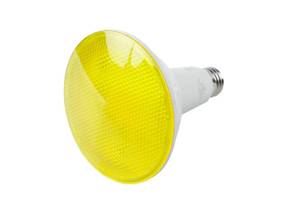 Bulbrite 772502 LED15PAR38/FL/YLW/D 15 Watt Dimmable Yellow PAR38 LED Bulb, Wet Rated