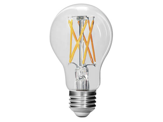 Feit Electric A100CL927CA/FIL/2 DIM A19 CLR FIL LED 27K 2/CD Feit 15 Watt Clear Filament A-19 LED Bulb, 2700K, 100 Watt Equivalent, 90 CRI