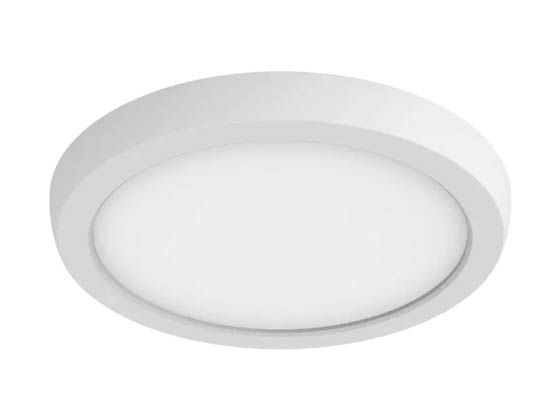 Satco Products, Inc. 62-1710 BLINK 11W LED 7" RND WHITE Satco Blink 7" Slim Surface Mount LED Fixture 11W Color Selectable