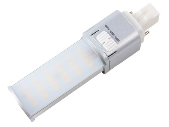 Light Efficient Design LED-7312-FC1-G4 FlexColor 7 Watt Color Select 2-Pin LED PL Lamp, Hybrid Power, GX23-2 Base