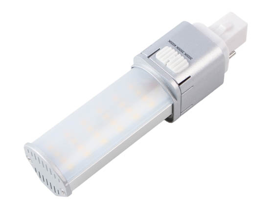 Light Efficient Design LED-7311-FC1-G4 FlexColor 7 Watt Color Select 2-Pin LED PL Lamp, Hybrid Power, G23-2 Base