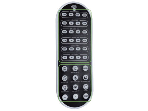 LEDVANCE 65623 REMOTE/MOTIONDAY/001 Sylvania LEDvance Remote Control for the UFO High Bay PIR and Microwave Sensor Controlling Motion and Daylight Harvesting
