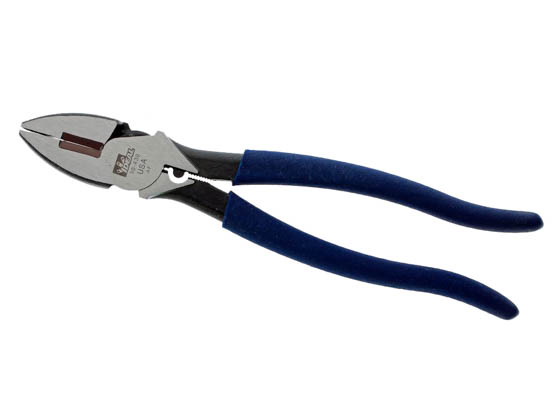 Ideal Industries 30-435 Ideal 9.5" Linesman Plier With New England Nose, Cutter, Crimper and Fish Tape Puller