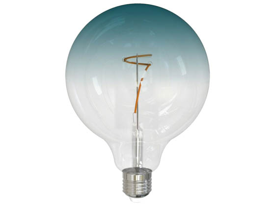 Bulbrite 776998 LED4G40/30K/FIL/GRAD/BLU Dimmable 4.5 Watt G-40 Filament Lamp, Gradient Blue