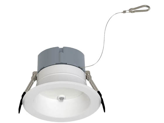 Halco Lighting 89218 CDLEM-4-LS-CS-WH-DDV Halco 4" Commercial Downlight, Emergency Battery Ready, Lumen and Color Select, 120-277V