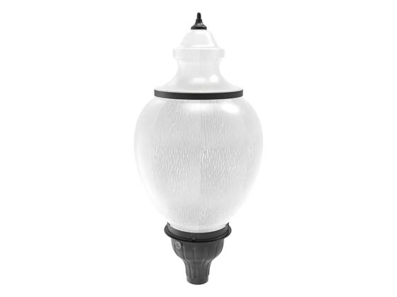 Westgate GPA-A37-80-150W-MCTP-BK LED Decorative Post Top Fixture Wattage and Color Selectable