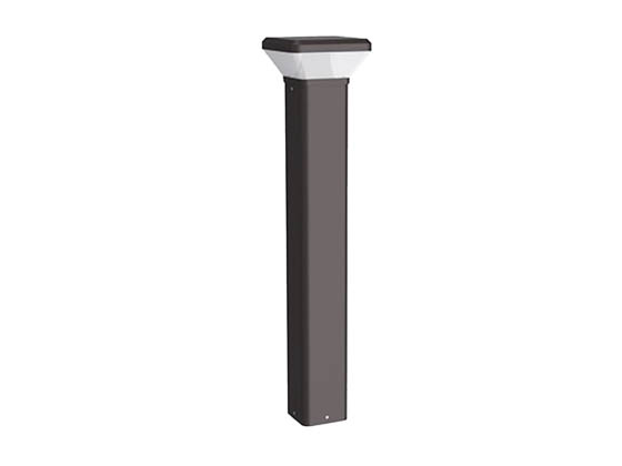 Contractor Choice MBL-45849-SQ-FL MBL-WSCS-SQ-FL LED 42" Bollard Square Flat Top Wattage and Color Selectable Bronze Finish 120-277V