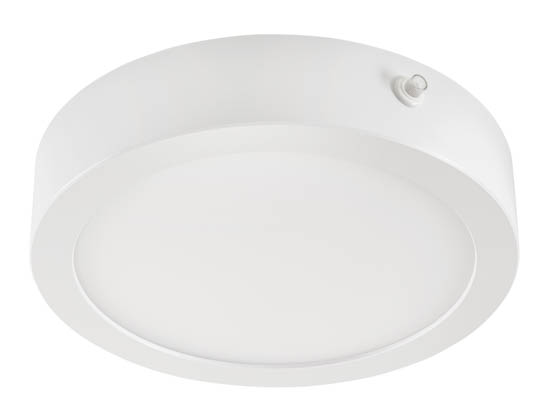 Keystone KT-SMLED14-9RC-9CSF-CDIM-EM3 9" Slim Surface Mount Downlight 14.5W Color Selectable with Emergency Battery Backup