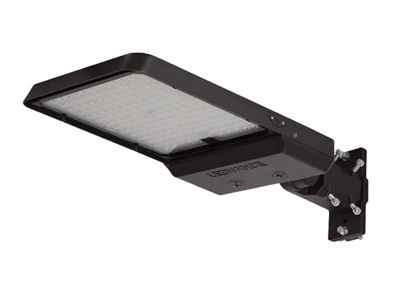 LEDVANCE 64014 AREAFLD6AS300UNHDSC2ADJBZ Sylvania Osram LEDvance LED Area Fixture Wattage (180/240/300W), Color, & Beam Adjustable Includes Control Ready Port, Arm, & Slipfitter Mount